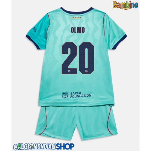 Maglie da calcio Barcelona Dani Olmo #20 Terza Maglia Bambino 2026-27 Manica Corta + Pantaloni corti)
